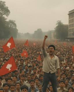 HICH:Question:
Which political party led the People's Movement (Jana Andolan) in 1990 that restored multi-party democracy in Nepal?