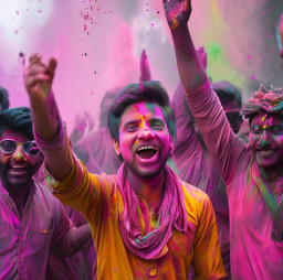 HICH:What is a popular tradition during Holi celebrations?