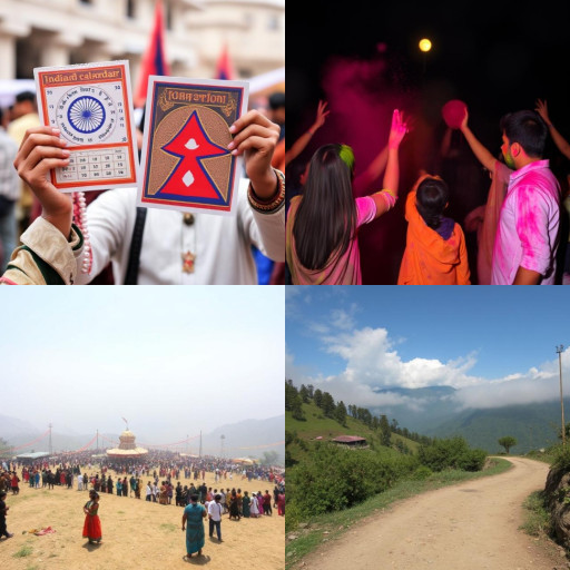 HICH:In Nepal, Tarai Holi and Hill Holi are celebrated on different days. What is the primary reason for this difference?