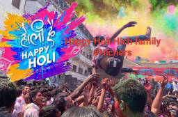 HICH:May the festival of colors brighten your life with happiness, health and success. May you are blessed with peace and prosperity#Hichers