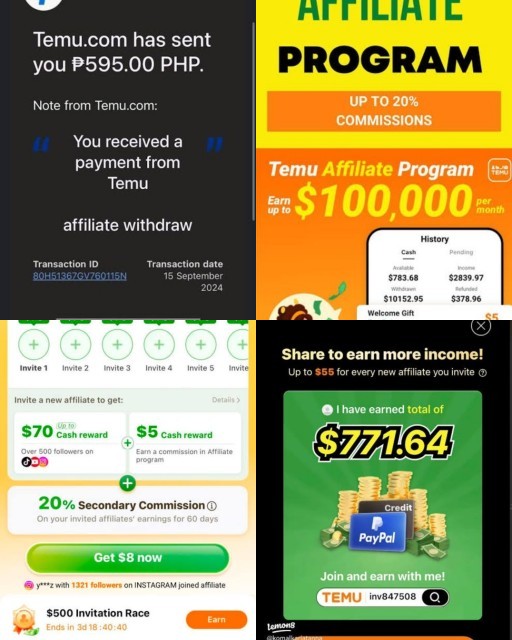 HICH:Try #temu and earn some money.Click the link below in comment section👇