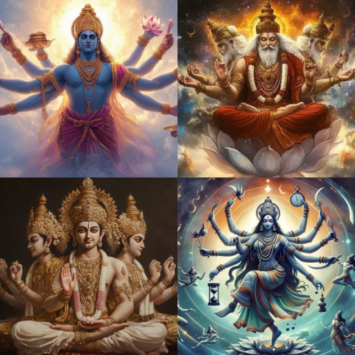 HICH:Why do hindu gods and goddesses have multiple arms and heads in iconography?