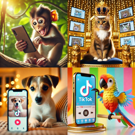 HICH:If animals could use smartphones, which animal would spend the most time on TikTok?