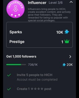 HICH:Hi hichers! Please help me to get 1000 followers! I will follow you back, let me know once you follow.