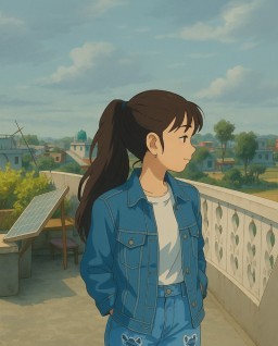 HICH:💙💚 Ghibli photo