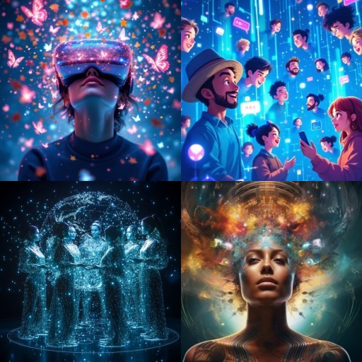 HICH:Which of these futuristic ways of connecting with others do you think will be most common by 2050?