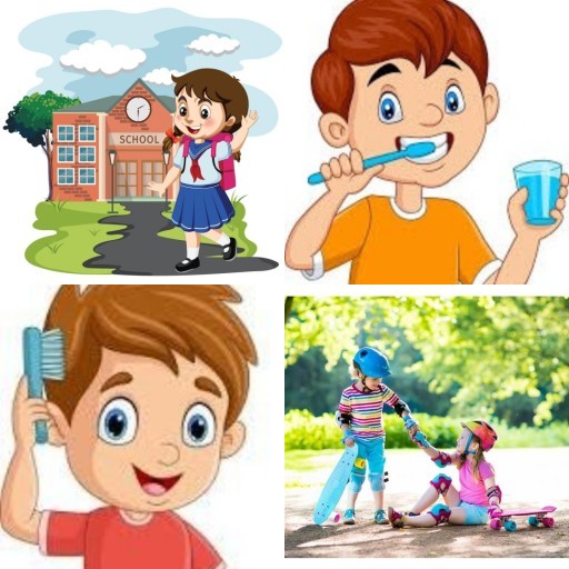 HICH:What are the good habits which we have to teach our children for starting phases of childhood stage?