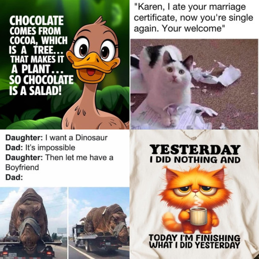 HICH:🙋‍♀️Hello Hichers!Let,s laugh a little!
Maybe you had a hard day, now is time for good vibes! Choose the funniest meme!💚😹