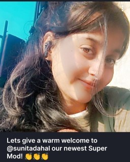 HICH:Your hard work and dedication have truly paid off. Congrats!
Wish you best on you upcoming days🎉🎉💐🏆 
HICH Sup Mod @sunitadahal @hich