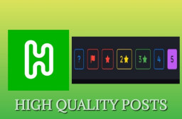 HICH:Did you know that creating unique and original posts gets a higher star grade? #hich #informative