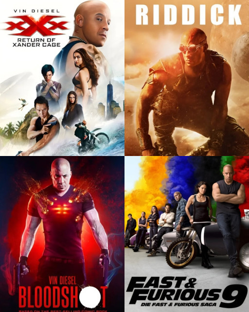 HICH:Vin Diesel’s Most Iconic Roles:Do You Prefer the High-Octane‘Fast & Furious 9’ or the Intense‘XXX:Return of Xander Cage? Choose your favourite movie?