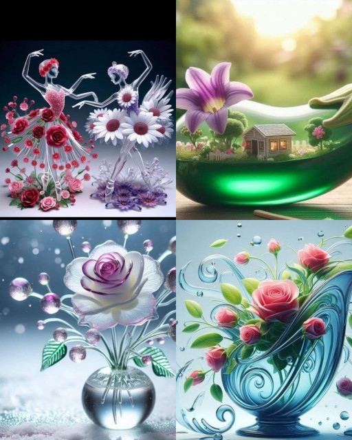 HICH:Thinking and doing creatively is a special ability that humans have. which is the best creative picture?