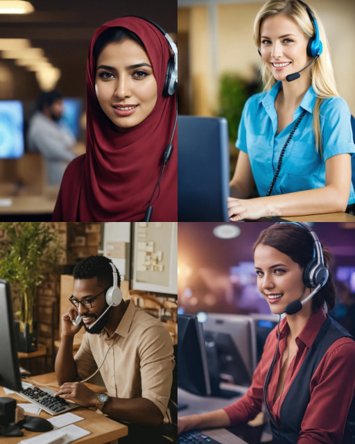 HICH:CALL CENTER ASSISTING CLIENTS ON DIGITAL CHANNELS ISSUES of different countries
