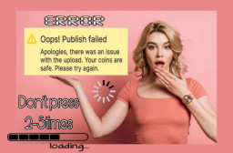 HICH:Do you encounter this error? Just cancel and don't press again. Go to your timeline and check first if it's already posted to avoid multiple posts.