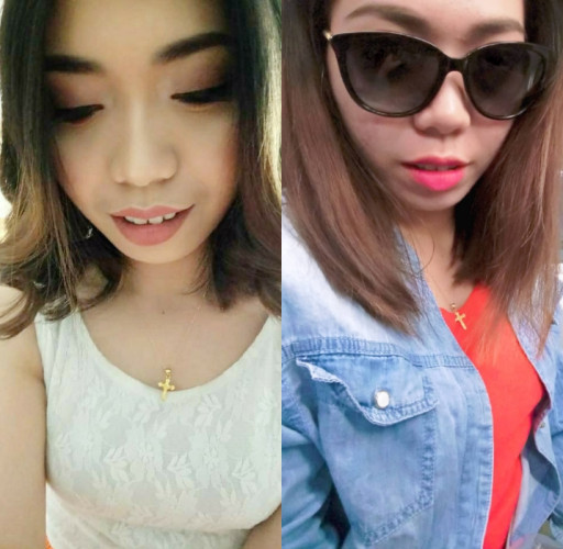 HICH:I wonder which hairstyle should I get again... Short curly hair or short straight hair💕