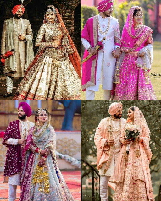 HICH:Indian couples in their traditional wedding attire...choose your favorite 👌😍