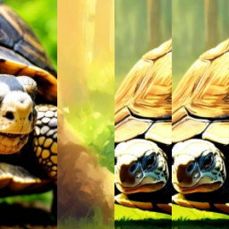 HICH:Once upon a time a Tortoise & Rabbit had an argument who was faster. They decided to settle the argument with a race. They agreed & started the race